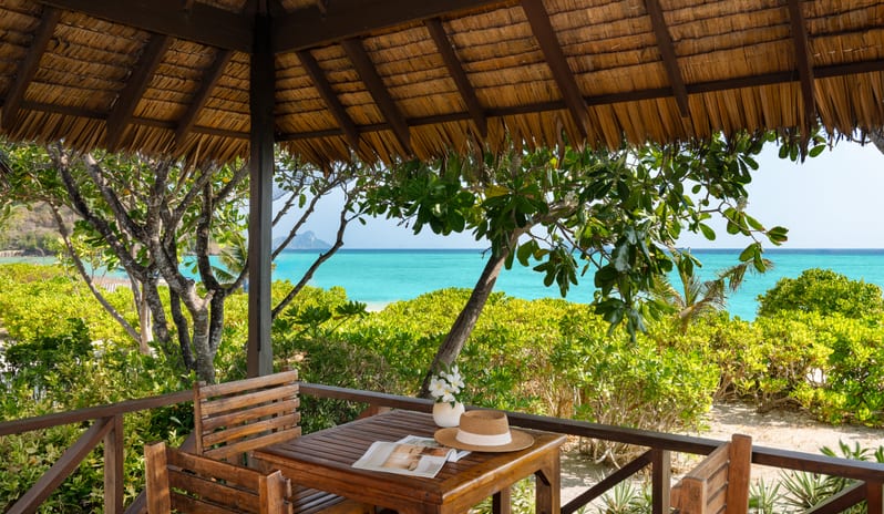 SAii PhiPhi Island Village Beachfront Junior Suite King Bed Balcony View